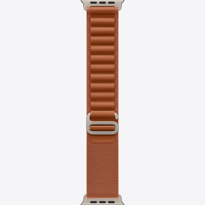 Loop für Smartwatch - 49 mm, natürliche Titan-Oberfläche - Größe S - Terra cotta - für Watch Hermès Series 9, SE 3, Series 10, Series 11, Series 8, Series 9, Ultra 2, Ultra 3
