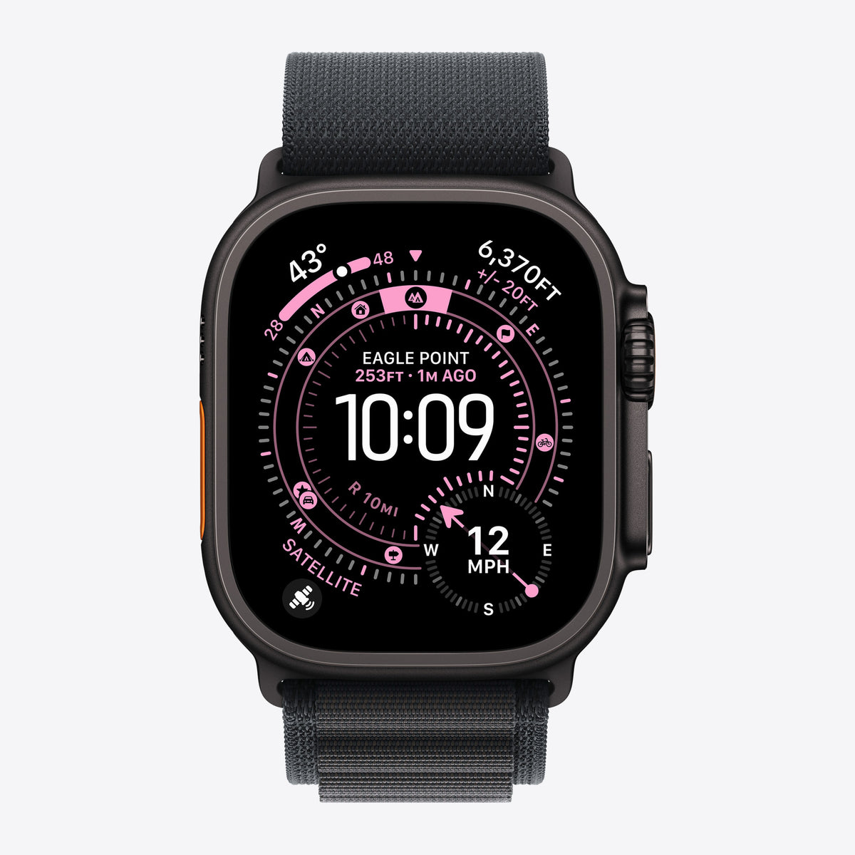 Loop für Smartwatch - 49 mm, schwarze Titanfassung - Größe S - Schwarz - für Watch Hermès Series 9, SE 3, Series 10, Series 11, Series 8, Series 9, Ultra 2, Ultra 3 – Ansicht 3