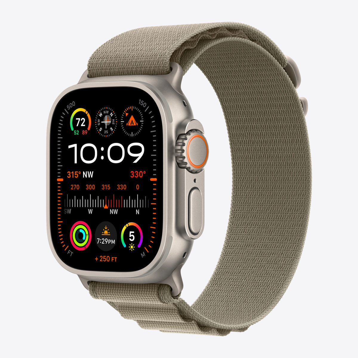 Loop für Smartwatch - 49 mm - Größe S - Oliv – Ansicht 2