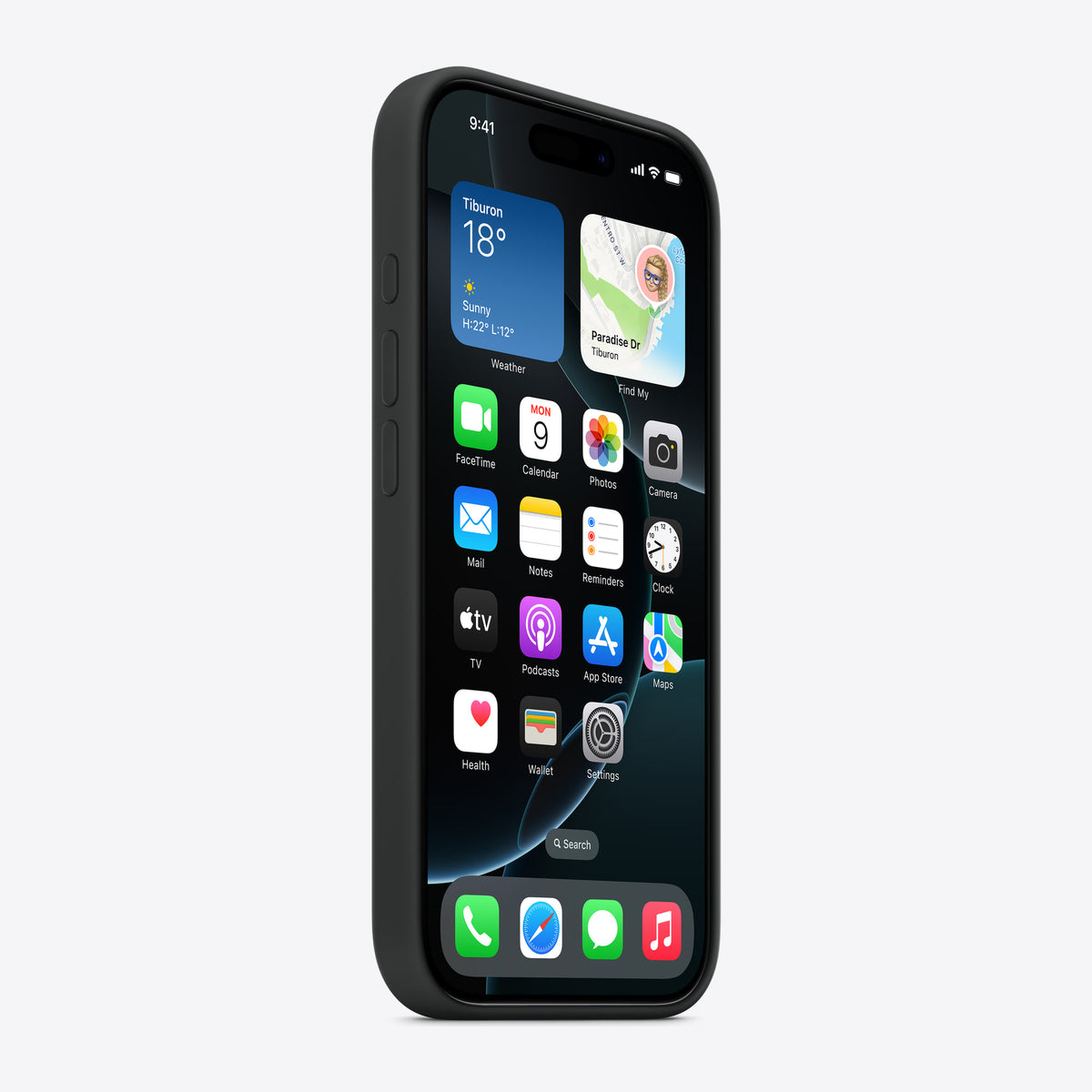 iPhone 16 Pro Silicone Case with MagSafe – Black – View 2