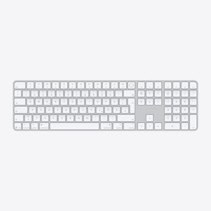 Magic Keyboard with Touch ID and Numeric Keypad for Mac models with Apple silicon (USB-C) – German – White Keys
