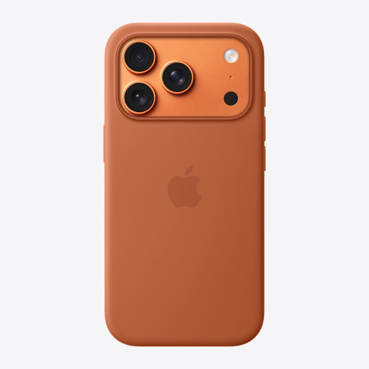 iPhone 17 Pro Silikon Case mit MagSafe – Terracotta