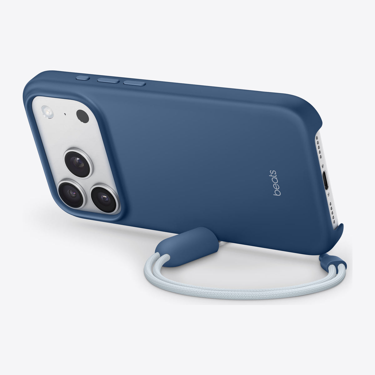 Beats iPhone 17 Pro Kickstand Case with MagSafe and Camera Control – Bedrock Blue – Rear view
