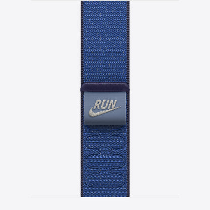 Apple Nike - Loop for Smartwatch - 42mm - 130 - 190mm - blaues Band - for Watch Hermès Series 7, Hermès Series 9, SE 3, Series 10, Series 11, Series 8, Series 9