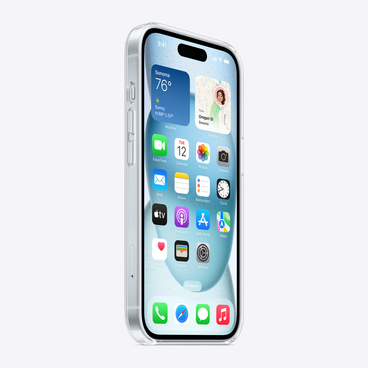 iPhone 15 Clear Case with MagSafe – Back