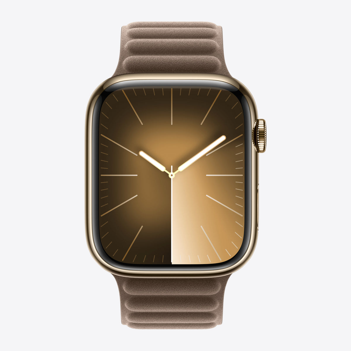 Uhrarmband für Smartwatch - 45 mm - Größe S/M - Taupe – Ansicht 3