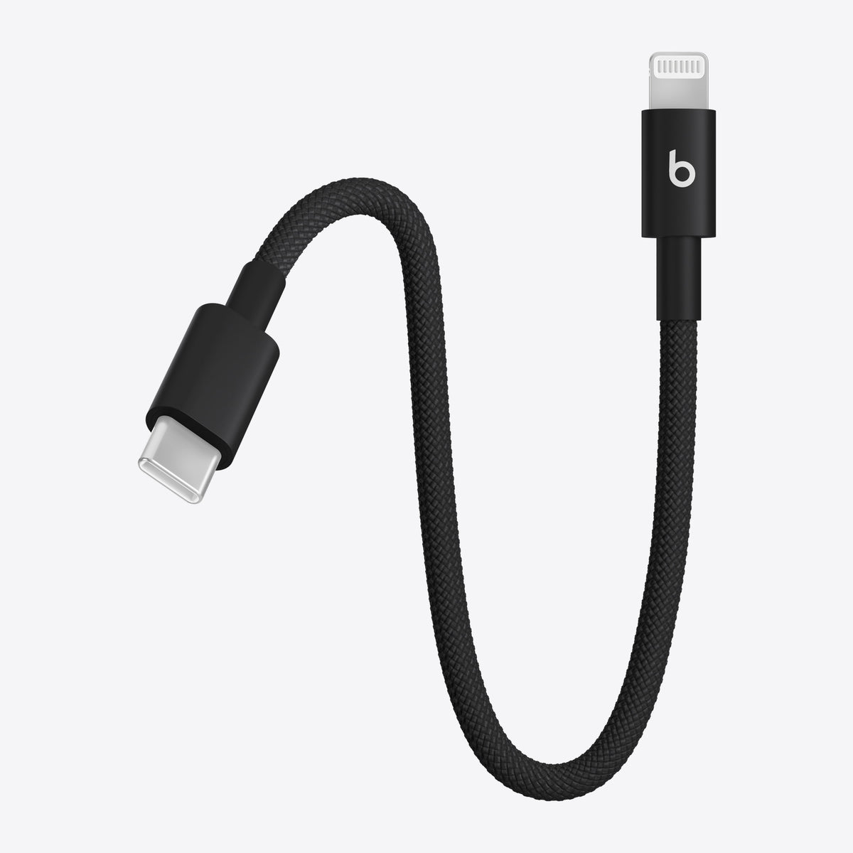 Beats USB-C to Lightning Woven Short Cable (20 cm) - Bolt Black – View 2