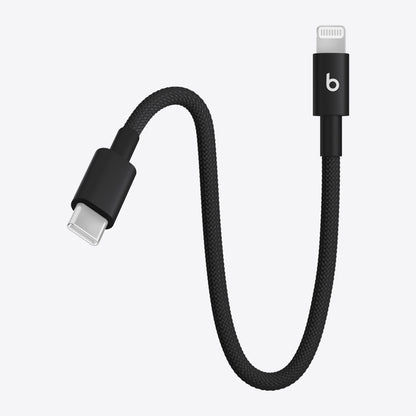 Beats USB-C to Lightning Woven Short Cable (20 cm) - Bolt Black