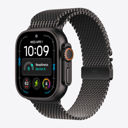 49 mm Milanaise Armband Titan Schwarz – S