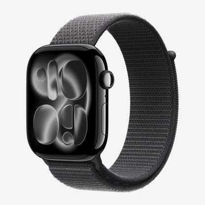 Loop für Smartwatch - 46mm - 145 - 220 mm - Dunkelgrau - für Watch Hermès Series 9, SE 3, Series 10, Series 11, Series 8, Series 9, Ultra 2, Ultra 3