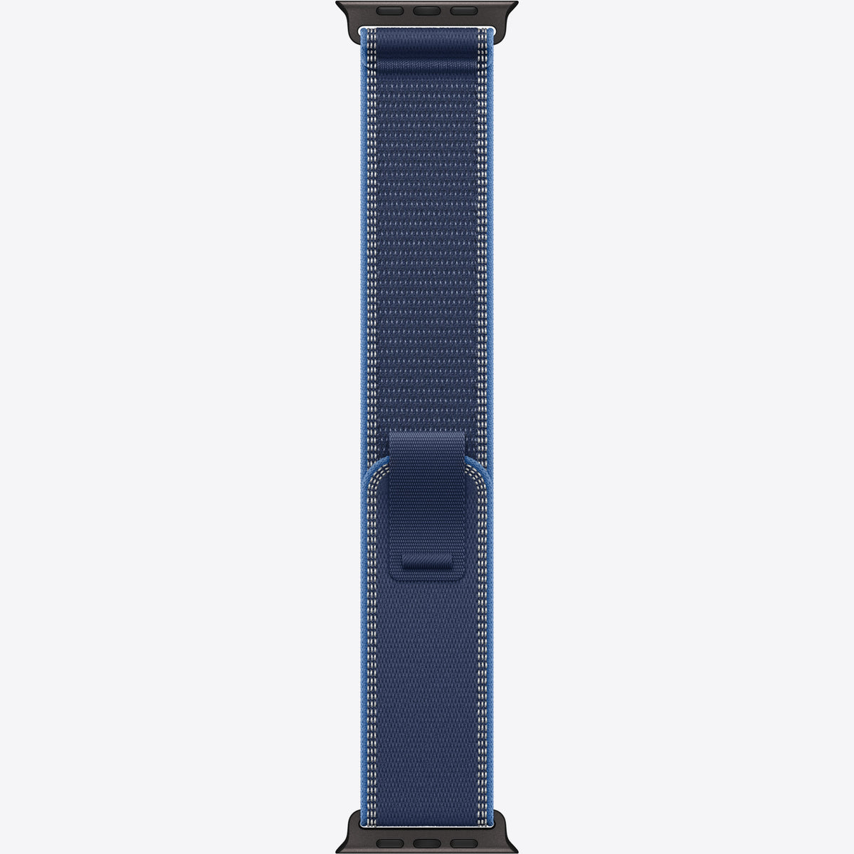 Loop für Smartwatch - 49 mm, schwarze Titanfassung - Größe S/M - blau/leuchtendes Blau - für Watch Hermès Series 9, SE 3, Series 10, Series 11, Series 8, Series 9, Ultra 2, Ultra 3