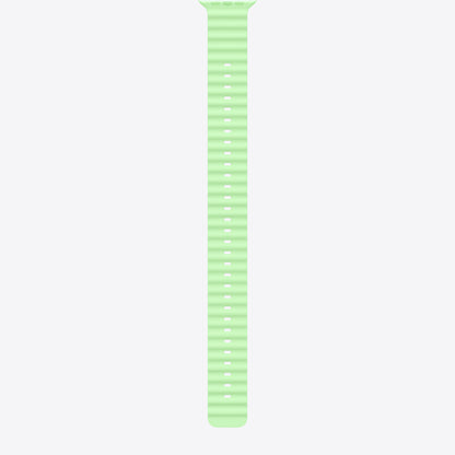 Armbandverlängerung für Smartwatch - 49 mm, natürliche Titan-Oberfläche - 130 - 250 mm - Neongrün - für Watch Hermès Series 9, SE 3, Series 10, Series 11, Series 8, Series 9, Ultra 2