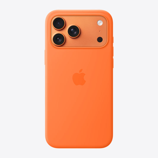 iPhone 17 Pro Max Silicone Case with MagSafe – Orange
