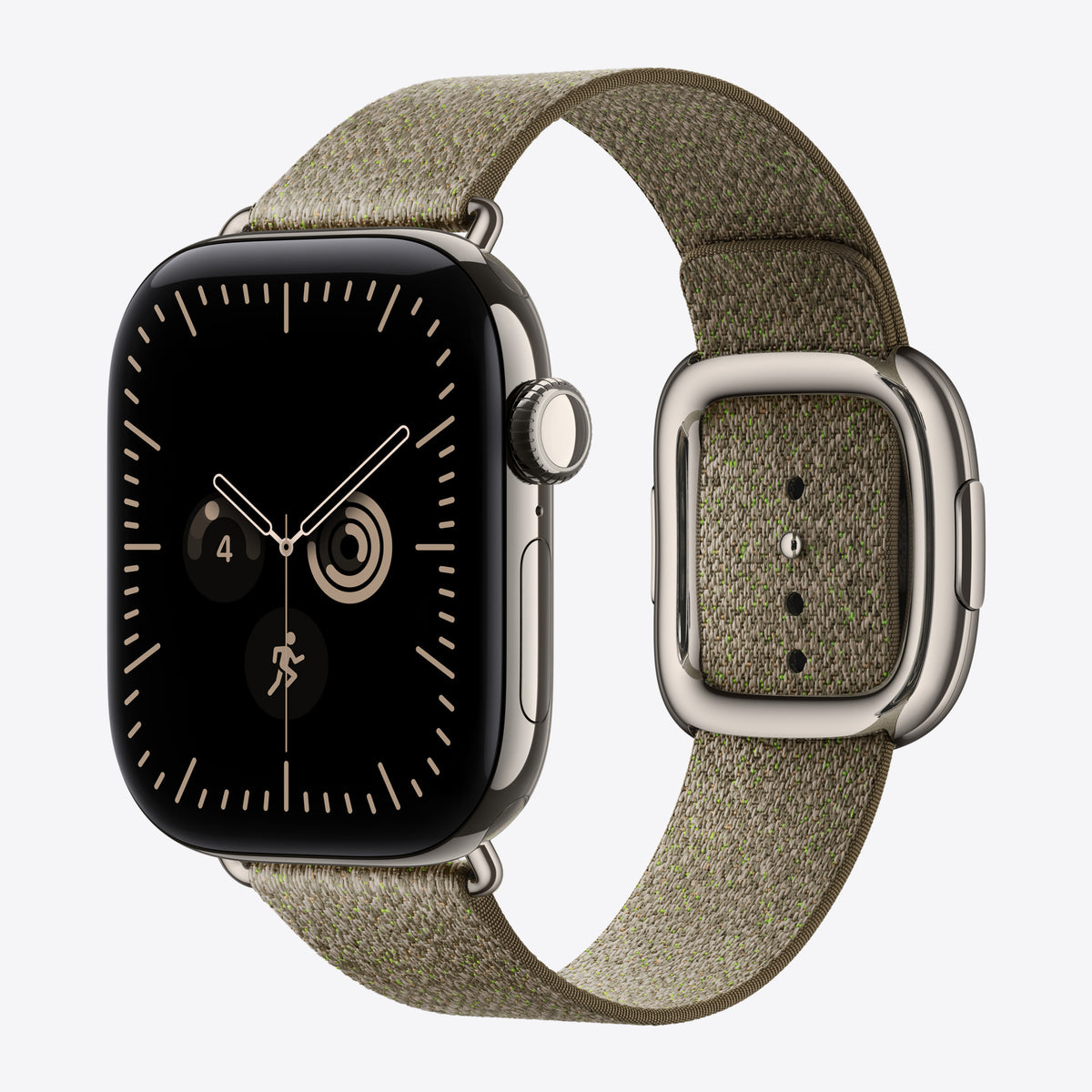 42 mm Armband mit Moderner Schließe Salbei – Large – Ansicht 2