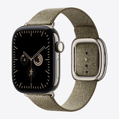 42 mm Armband mit Moderner Schließe Salbei – Small
