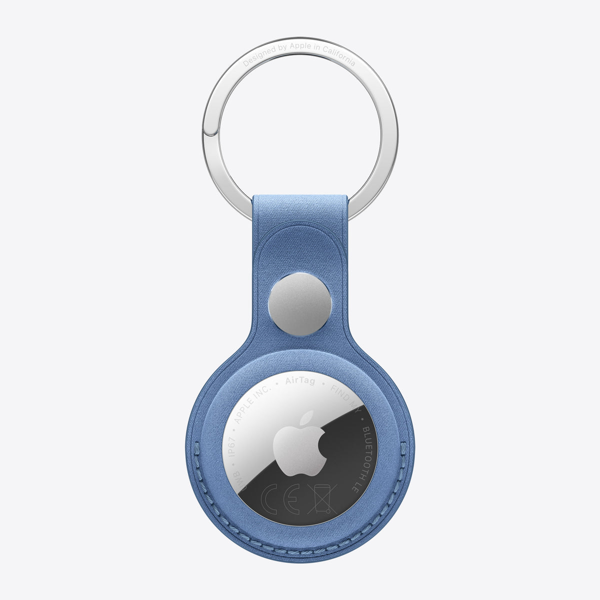 Tasche für Airtag - stainless steel, FineWoven - wildflower blue