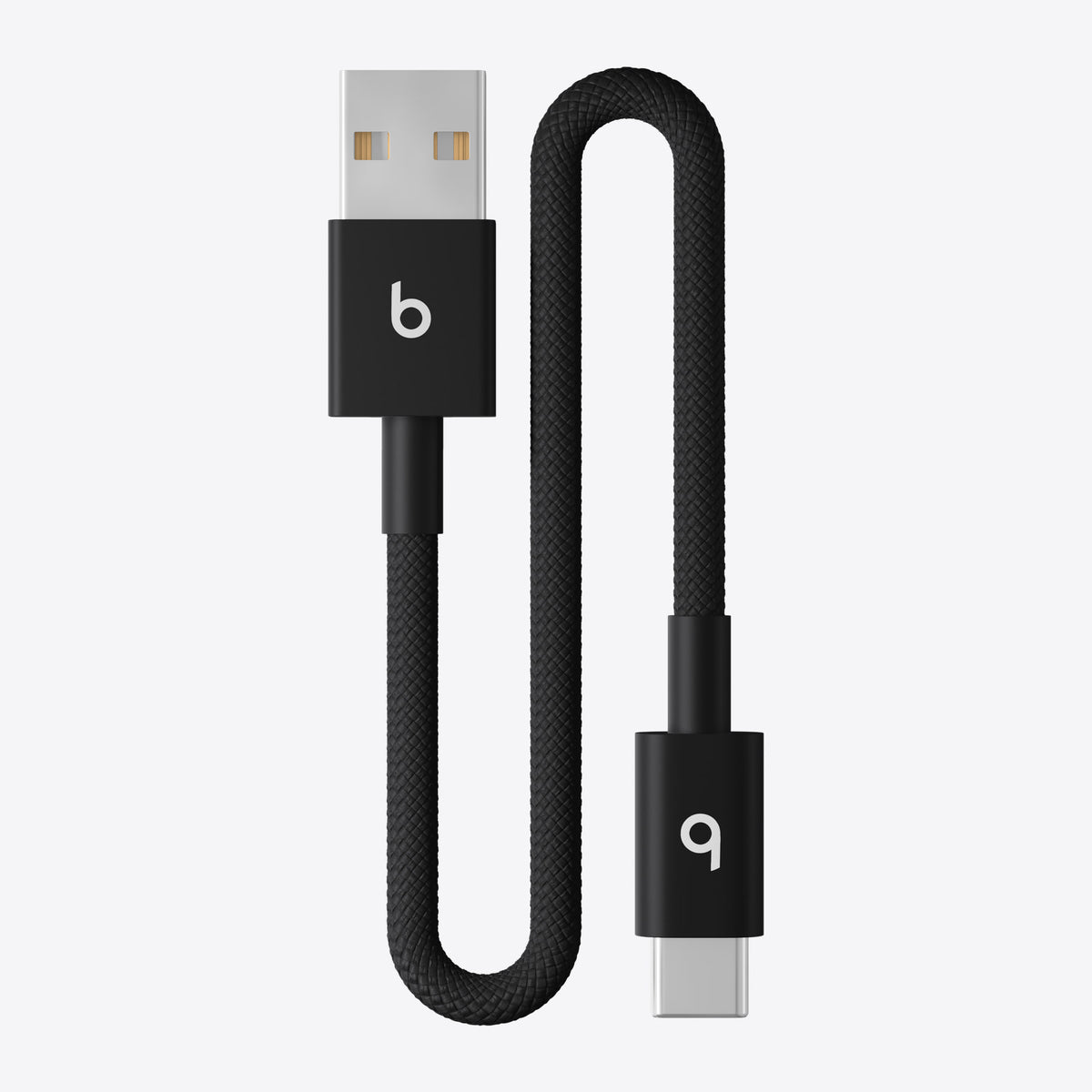 Beats USB-A to USB-C Woven Short Cable (20 cm) - Bolt Black