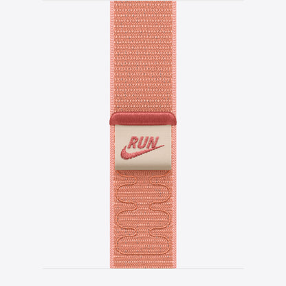 Apple Nike - Loop für Smartwatch - 42mm - 130 - 190 mm - Alpenglühen-Rosa - für Watch Hermès Series 7, Hermès Series 9, SE 3, Series 10, Series 11, Series 8, Series 9