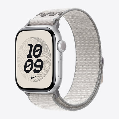 Apple Nike - Loop für Smartwatch - 42mm - 130 - 190 mm - verschleierter Grau - für Watch Hermès Series 7, Hermès Series 9, SE 3, Series 10, Series 11, Series 8, Series 9