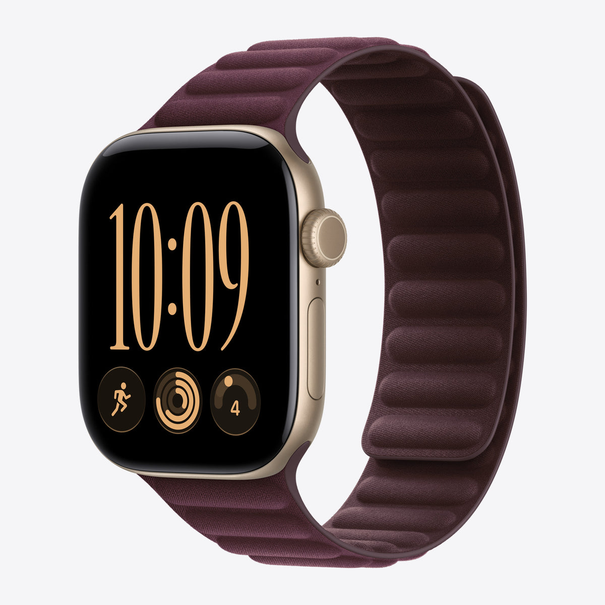 42 mm Armband mit Magnetverschluss Burgunder – S/M – Ansicht 2