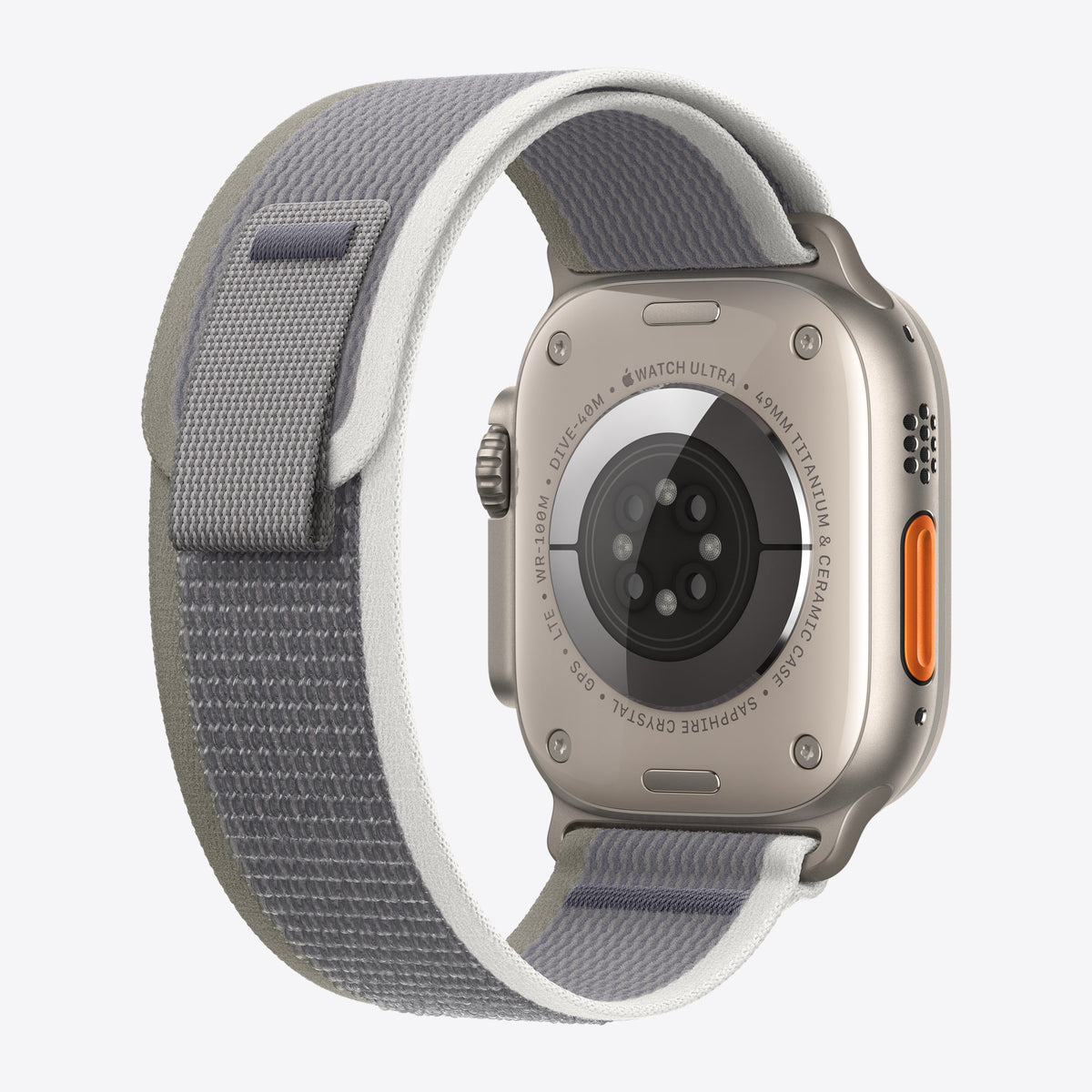 Loop für Smartwatch - 49 mm - Größe S/M - Grau, grün – Ansicht 4