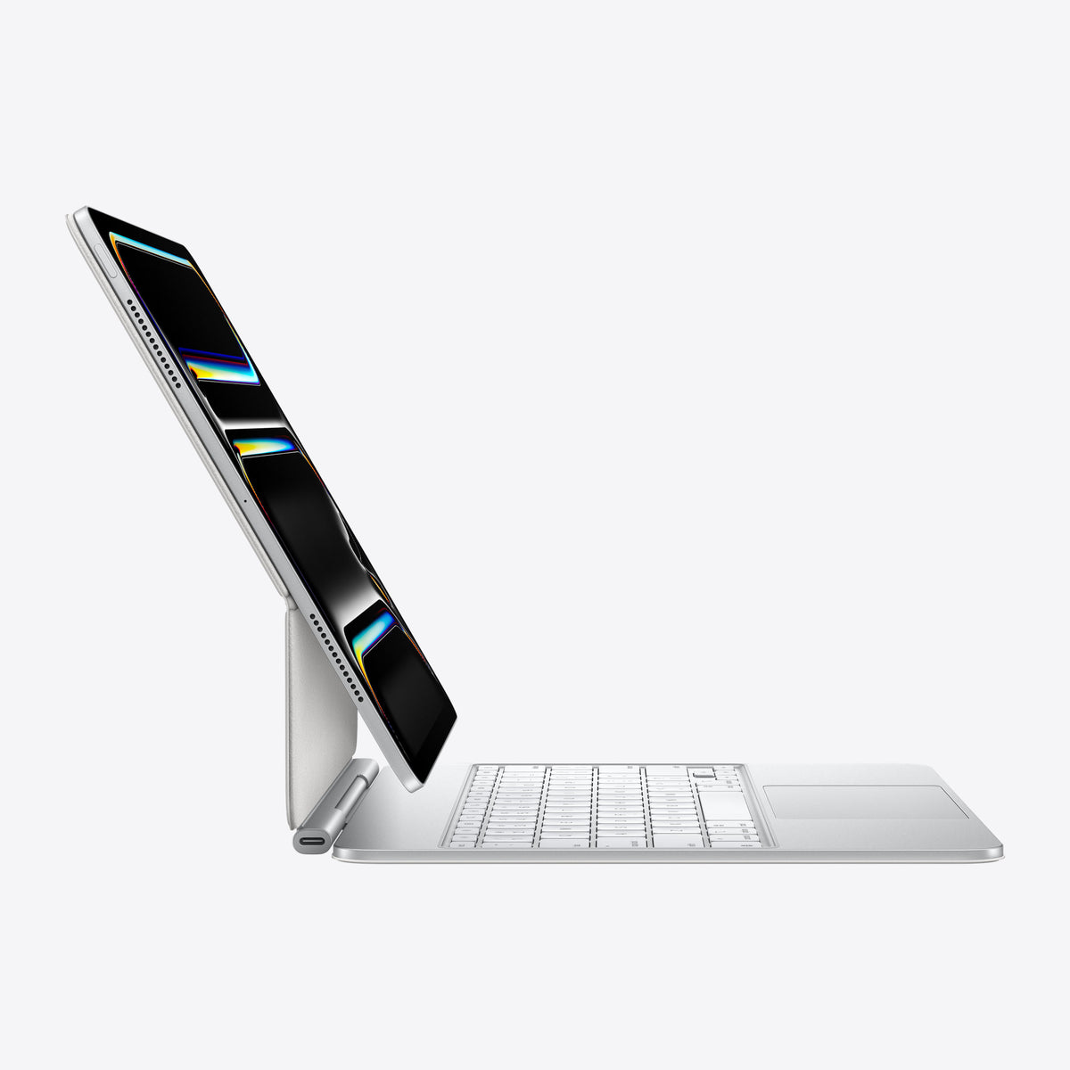 Magic Keyboard for iPad Pro 13-inch (M5) – German – White – Side view