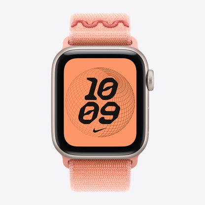Apple Nike - Loop für Smartwatch - 40mm - 130 - 190 mm - Alpenglühen-Rosa - für Watch Hermès Series 7, Hermès Series 9, SE 3, Series 10, Series 11, Series 8, Series 9