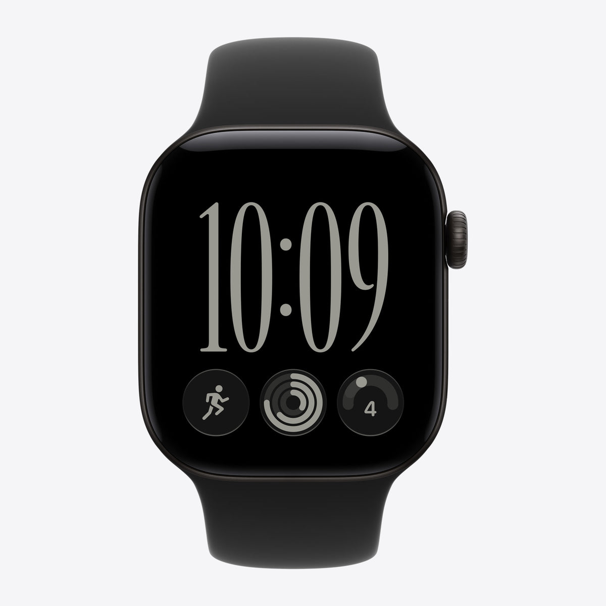42 mm Sportarmband Schwarz – S/M – Ansicht 3