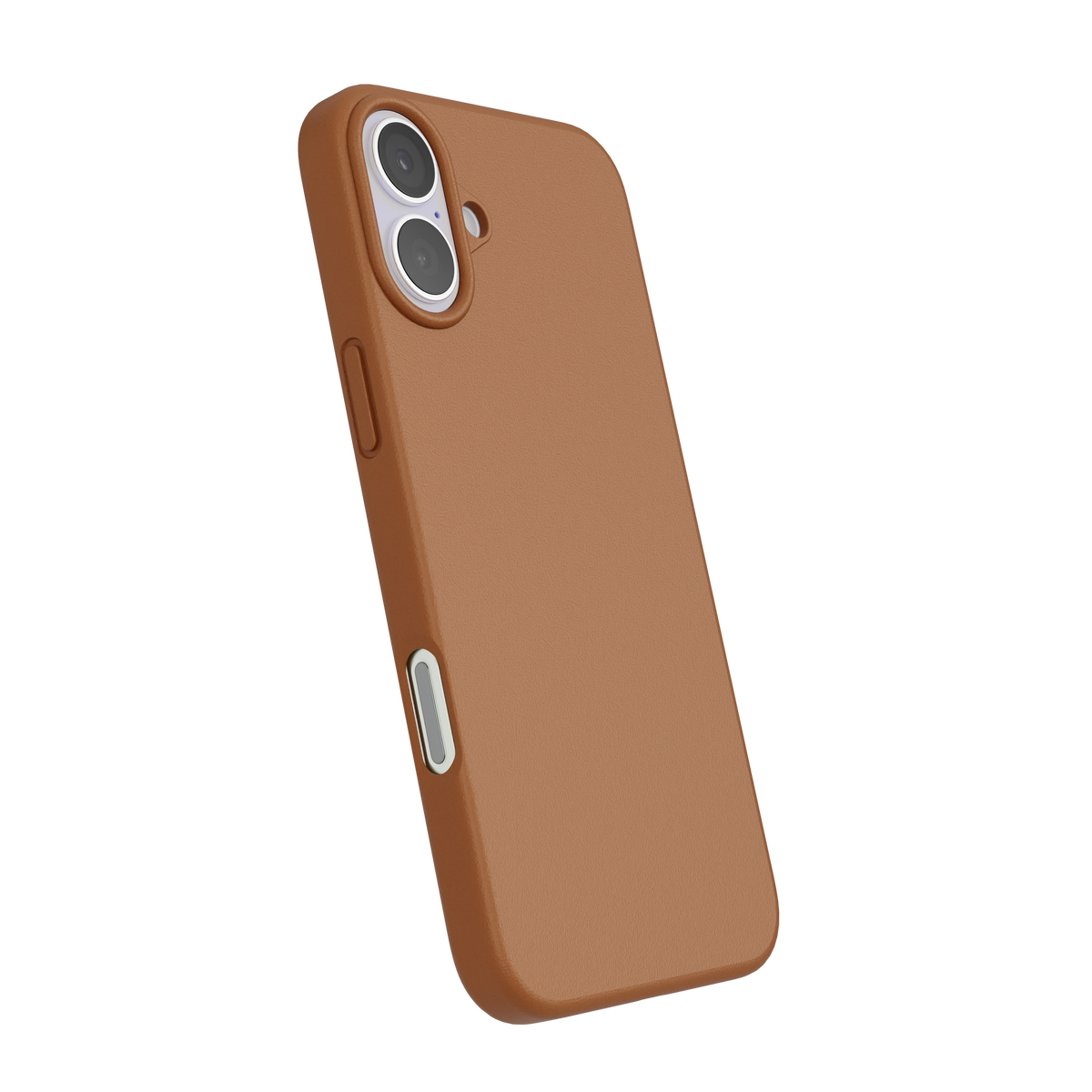 CompuMac Vegan Leather Case for iPhone 15 – Light Brown