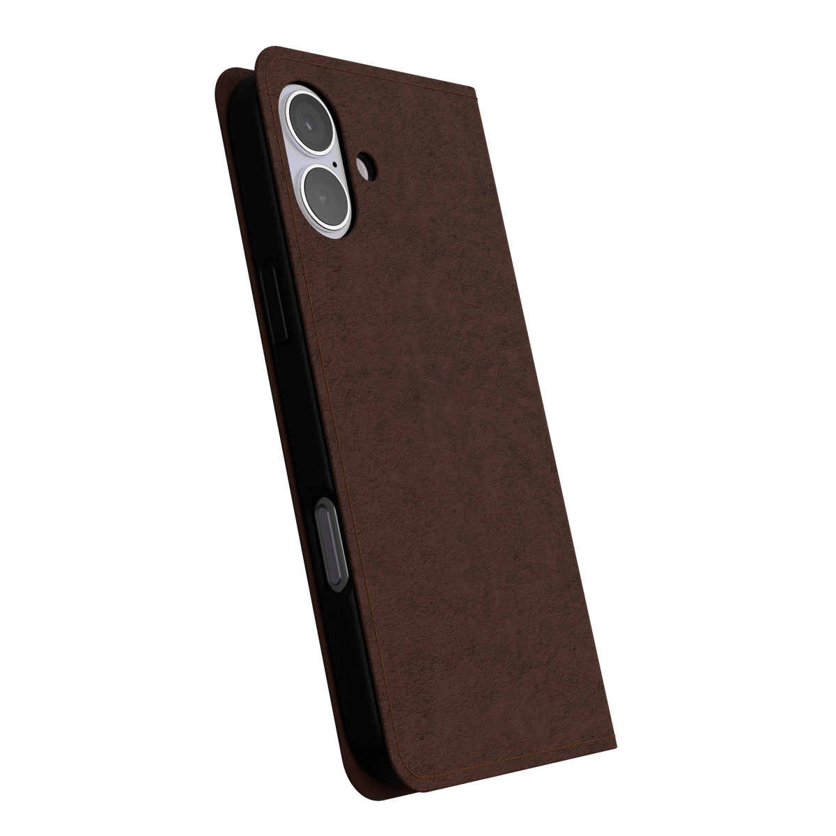 CompuMac Folio Case for iPhone 16 – Brown