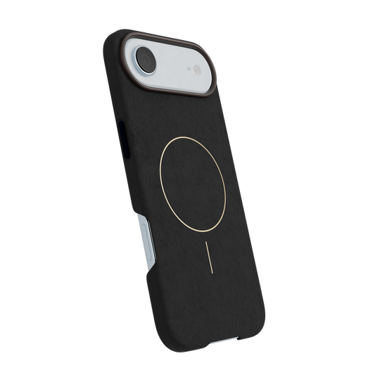 CompuMac Mikrofaser-Hülle in Wildleder-Optik für iPhone Air – Schwarz