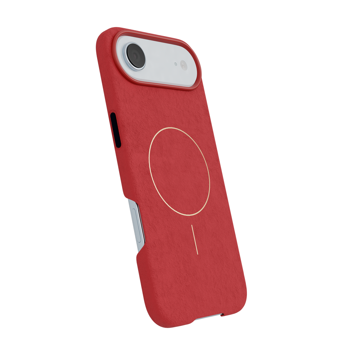 CompuMac Microfiber Suede-Look Case for iPhone Air – Red