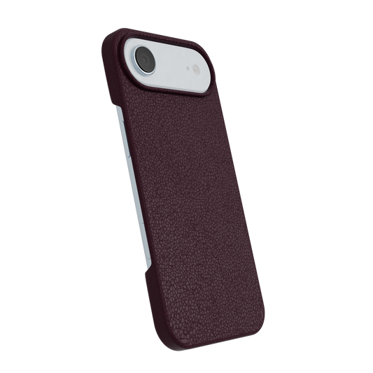 CompuMac Premium-Lederhülle für iPhone Air – Deep Purple