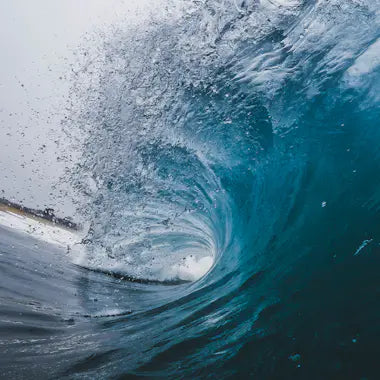 Breaking blue wave